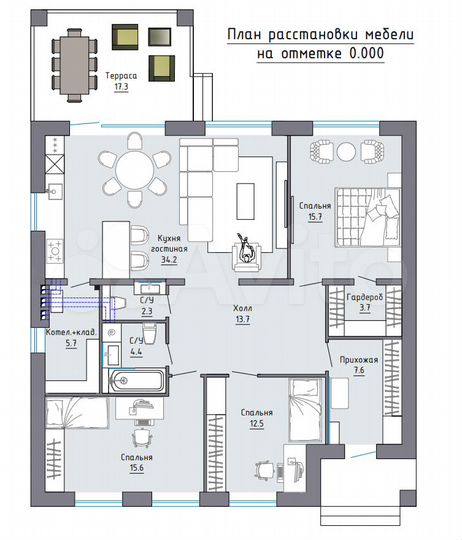 Дом 115,4 м² на участке 4,8 сот.