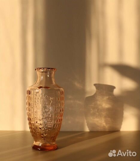 Ваза цветное стекло СССР