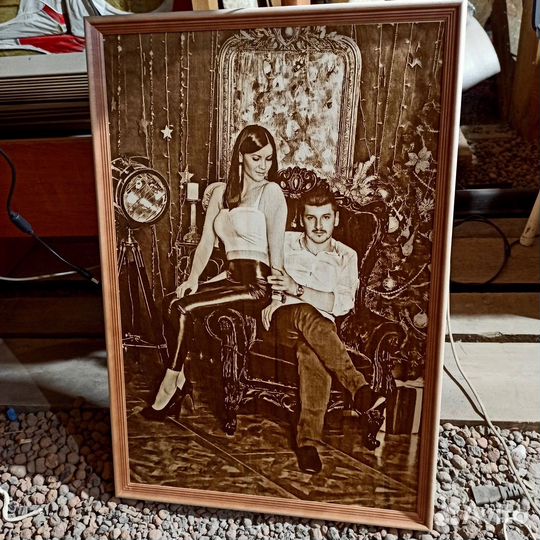 Выжигание портретов на дереве