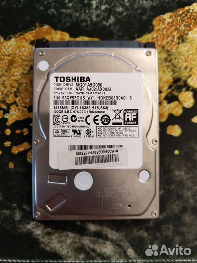 Жесткий диск Toshiba 500гб