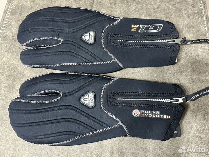 Перчатки WaterProof G1 7мм трехпалые полусухие