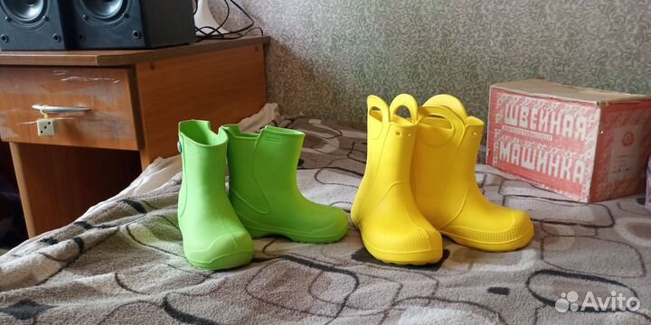 Резиновые сапожки 24 25 размер 2 пары