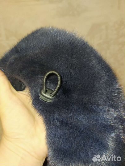 Норковый берет мягкий