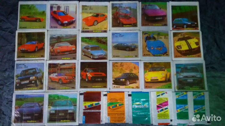 Вкладыши от жвачек разные