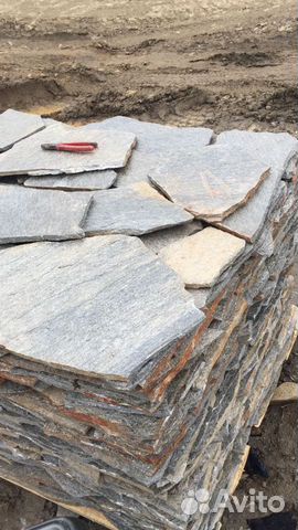 Камень плитняк кварцит серебристый в Челябинске