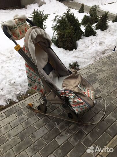 Санки коляска детская