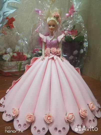 Настольная лампа Светильник Ночник Кукла Барби