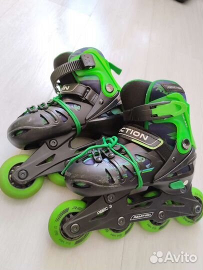 Ролики раздвижные 28-31, защита и шлем