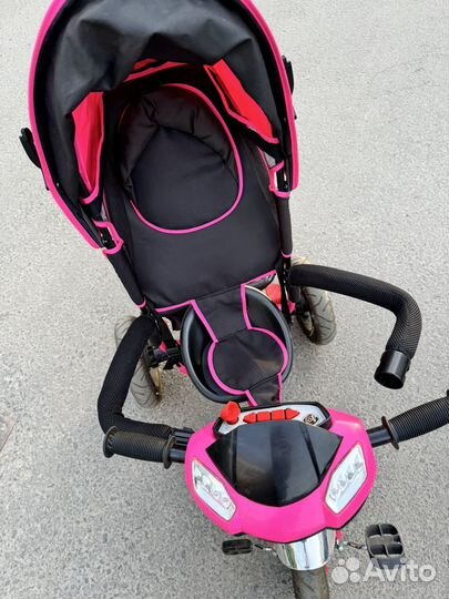 Детский велосипед с родительской ручкой