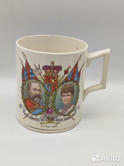 Кружка чашка 1902 г. Эдуард и Александра коронац