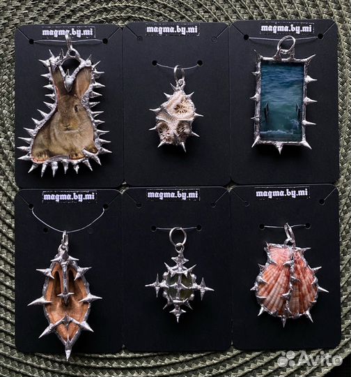Кулоны альт y2k gotic handmade