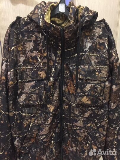 Куртка камуфляж демисезонная на флисе. Новая