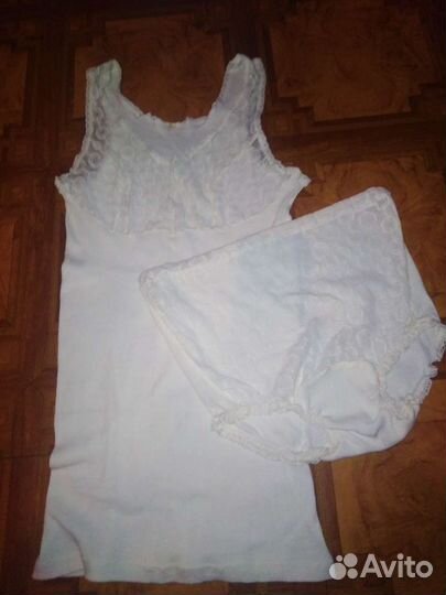Комплект трусы и майка женское.Х/б.новый.46-48