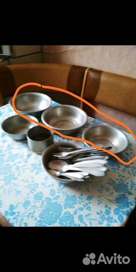 Алюминиевая посуда (кружка, миски, ложки)