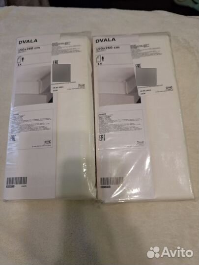 Оригинал простыня икеа двала,150 х 260,белый