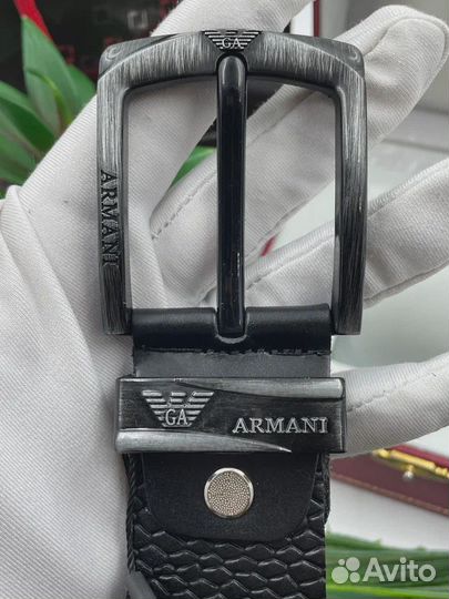 Мужской кожаный ремень Emporio Armani