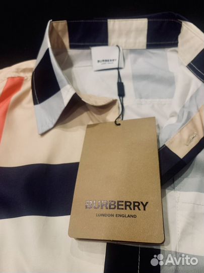 Burberry рубашка оригинал обмен