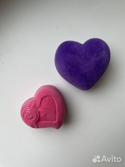 Футляр для украшений бархатное сердце