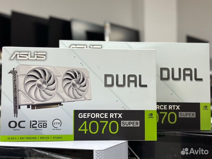 Видеокарта asus geforce RTX4070 super 12gb OC