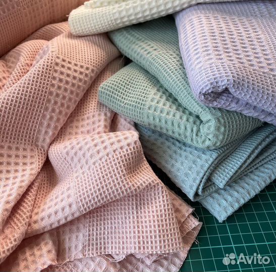 Ткань вафельное полотно