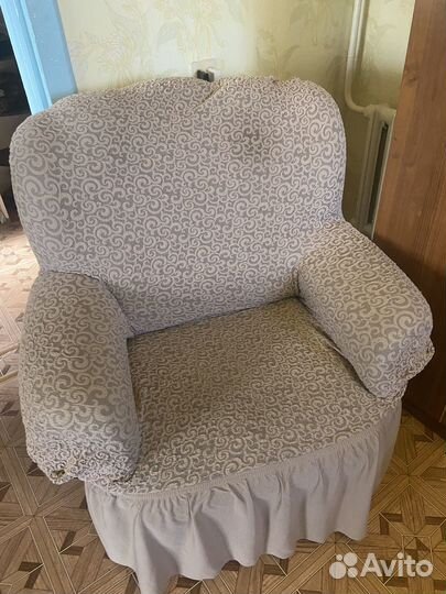 Чехол на диван и 2 кресла/ универсальный дивандек