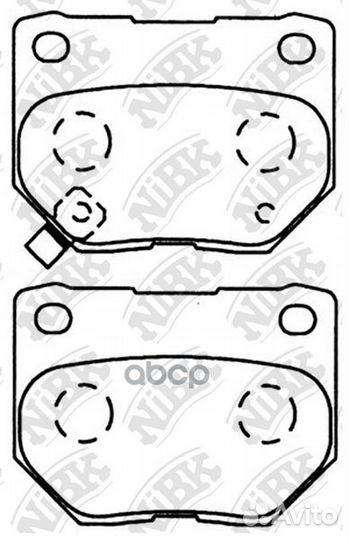 Колодки тормозные дисковые задние NiBK PN7800 Я