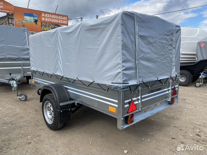 Прицеп Эксперт 2,5х1,3 с тентом 1,0м в Ульяновске