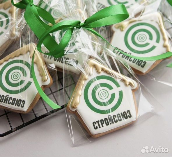 Имбирные пряники с логотипом, брендированные