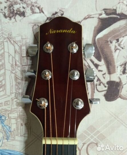 Акустическая гитара Naranda (санбёрст) + чехол