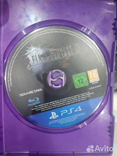 Final Fantasy XV PS4 (б/у, рус.суб.), без обложки