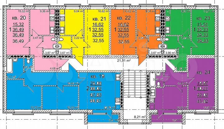 1-к. квартира, 34,3 м², 4/4 эт.