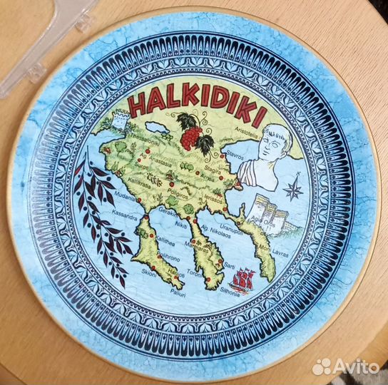 Тарелка декоративная страны мира и города