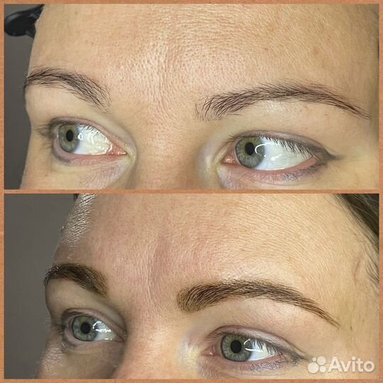 Ламинирование бровей ресниц окрашивание коррекция
