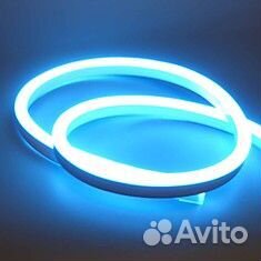 Неон мини LUX рез 1см бюрюзов 2835 120 8х16мм 12В