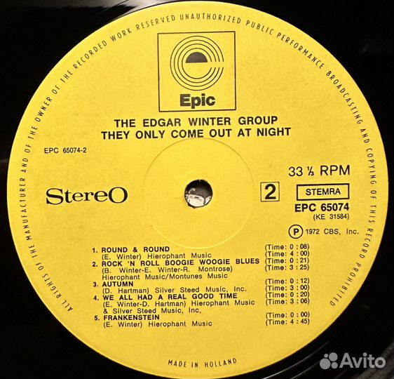 The Edgar Winter Group – They Only Come Out AT Ni
