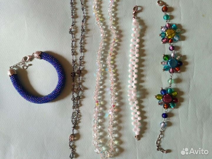 Бусы браслеты стекло пакетом цена за всё
