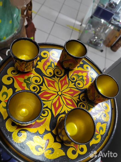 Набор для напитка (хохлома)