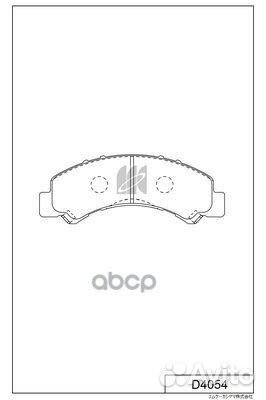 D4054-01 колодки дисковые передние Isuzu Elf