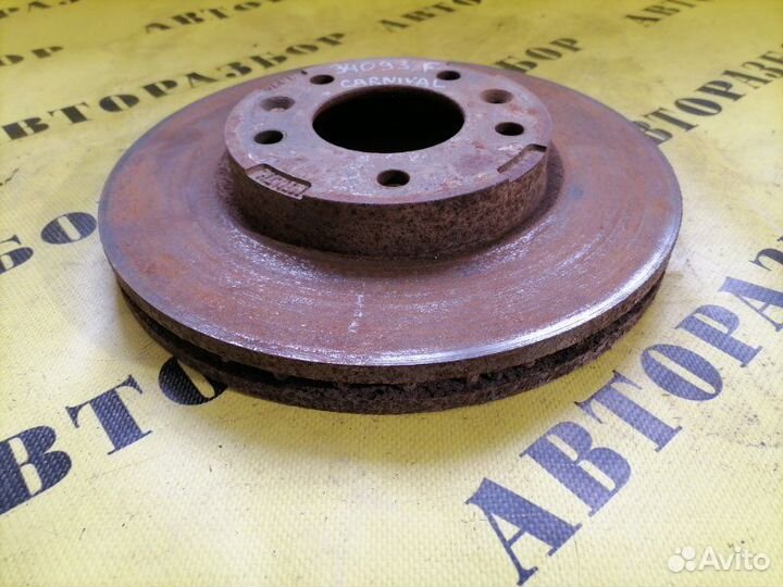 Диск тормозной передний Kia Carnival 1 1998-2006