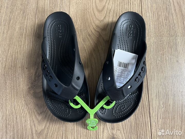 Crocs новые шлёпанцы Classic Platform Black 37/38