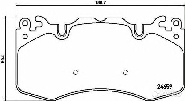 Колодки тормозные передние Brembo, P44023