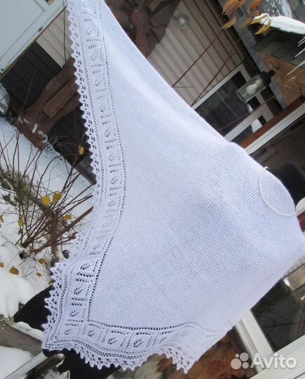 Шаль/платок/накидка полушерстяная (новая)