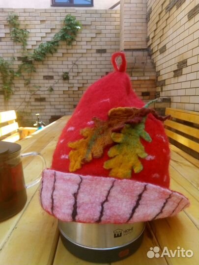Шапка для бани.Мухомор,Лимон,Морковка