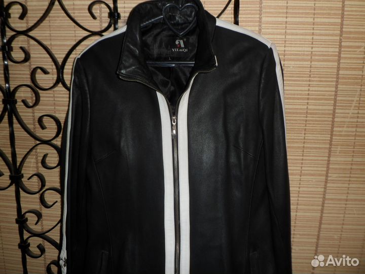 Кожа-Кардиган\отличное состояние\