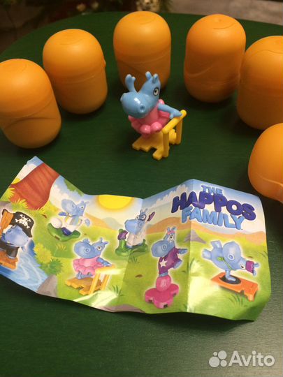 Игрушки из киндера бегемотики 2022, вся коллекция