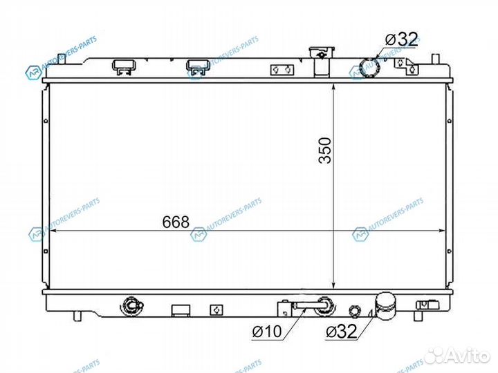 HD0008-BD Радиатор hondaacura integra dbdc12 93-00