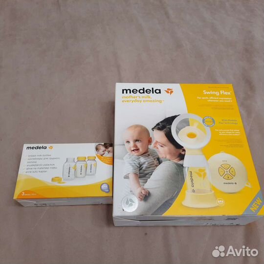 Молокоотсос medela swing flex электрический