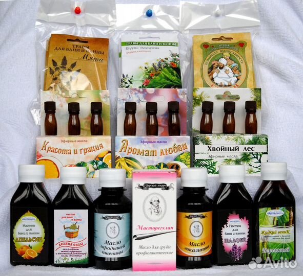 Масла и настои для бани