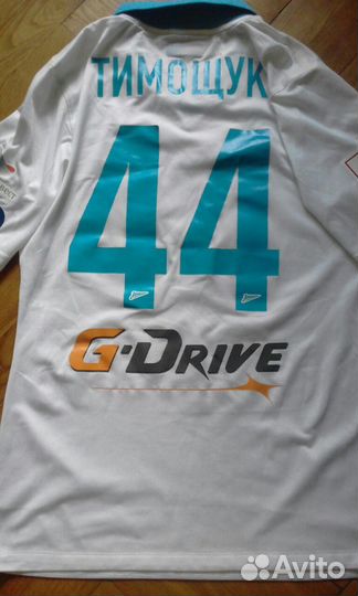 Игровая футболка зенит фк тимощук анатолий капитан