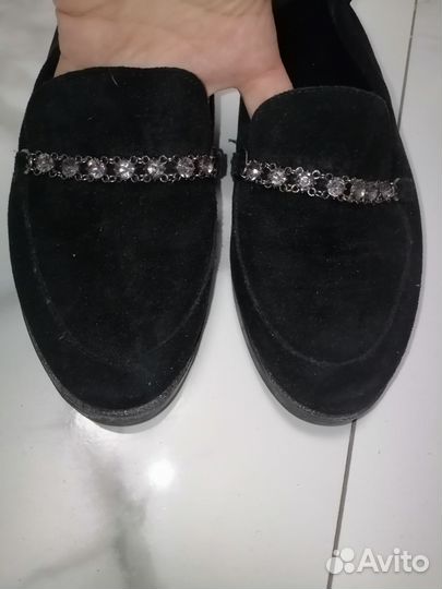 Туфли замшевые